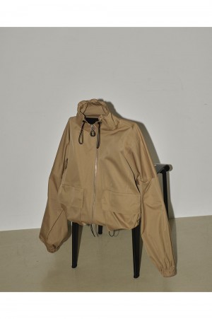 TOMO【新品未使用】todayful◇Wool Zip Blouson - ジャンパー/ブルゾン