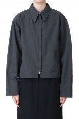 Washer Zip Blouson -CHARCOAL GRAY(12310201)