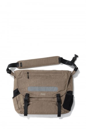 Overdyed Nylon Messenger Bag - VINTAGE LIME (SD24S-BG01 