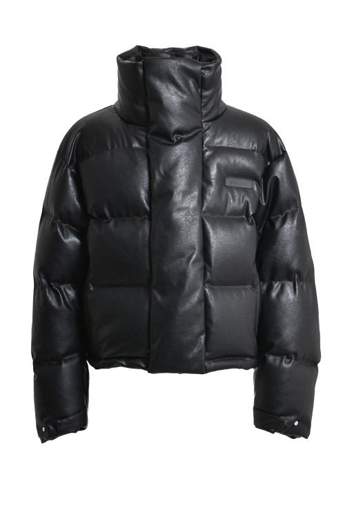 FAUX LEATHER SHORT DOWN JACKET / Black（BR23AW-O0003） | セレクト ...