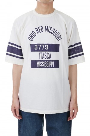 Suvin Cotton Foot Ball Tee - NAVY  (CSLM-126)