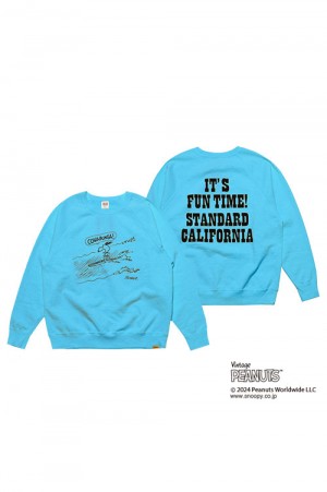 SNOOPY / SD COWABUNGA! Crew Sweat - BLUE | セレクトショップ