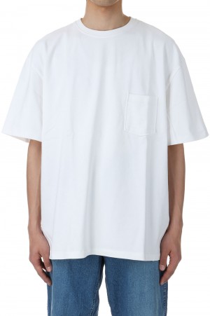 ORGANIZED TEE SS / 13oz C.JERSEY - WHITE (SW-C0204)