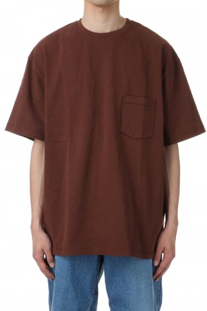ORGANIZED TEE SS / 13oz C.JERSEY - BROWN (SW-C0204)