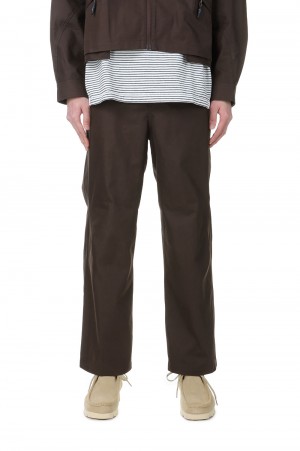 RESEARCHED WORK TROUSERS / T/C TWILL - BROWN (SW-P0202)