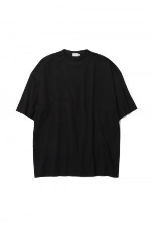 60/2 S/S NEW BIG T-SHIRT - BLACK (#6536)
