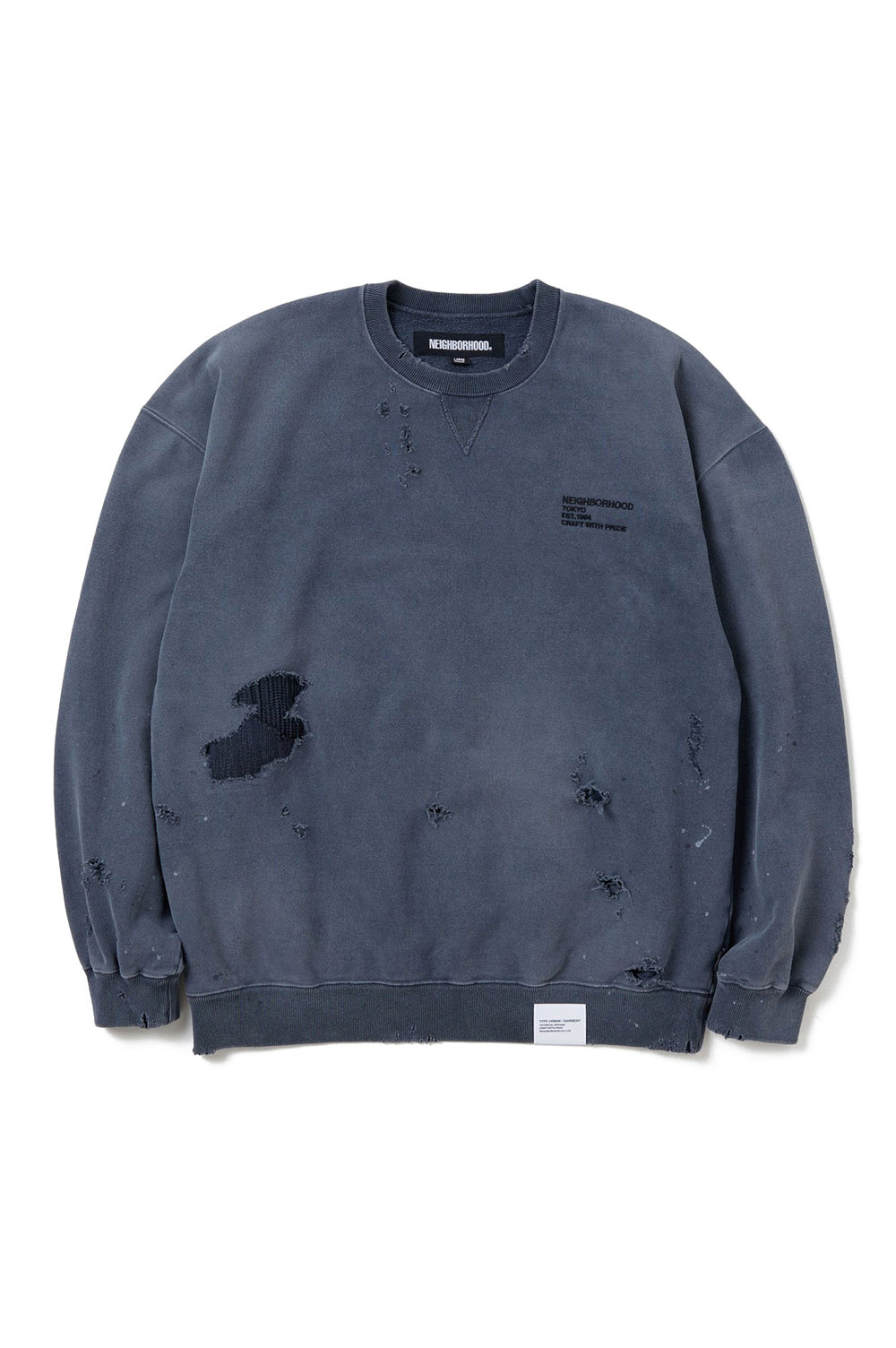 SAVAGE SWEAT SHIRT LS / BLACK (241OKNH-CSM01) | セレクトショップ