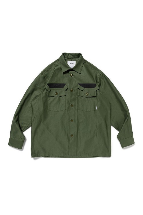 CBW 01 / LS / COTTON. SATIN. IDENTITY / OLIVE DRAB 