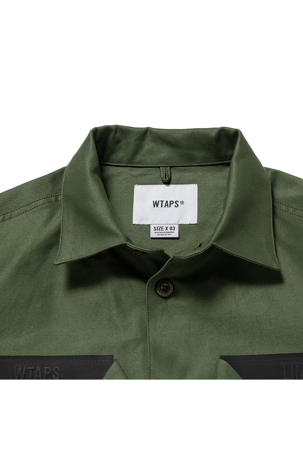 CBW 01 / LS / COTTON. SATIN. IDENTITY / OLIVE DRAB (241CWDT-SHM02 