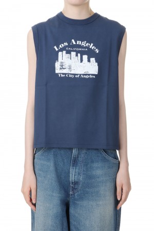LOS ANGELES TANK -Navy (24MMSCU04 )