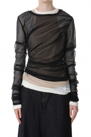 Triple Layered Sheer Top -LIME (31241415609)