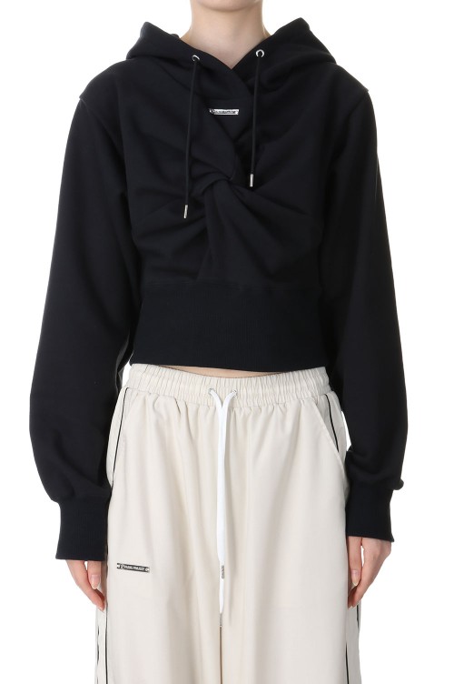 Twisted Hoodie Top -BLACK (31241415401) | セレクトショップ