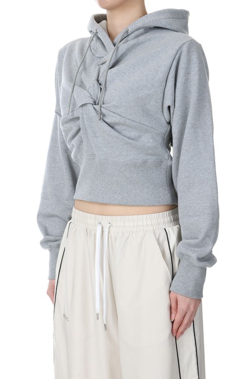 Twisted Hoodie Top -GRAY (31241415401) | セレクトショップ