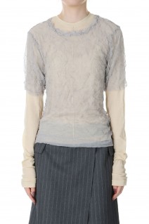 Washer Layered Tops -GRAY BEIGE (21241415207 )