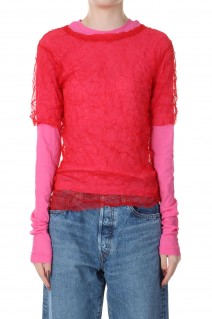 Washer Layered Tops -RED (21241415207 )