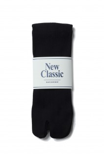 basic cotton ribbed tabi socks27-BLACK(176NTB3_1CO-27C)