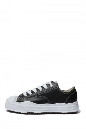 HANK OG SOLE LEATHER LOW-TOP -Black (A05FW704) (~Size39)*