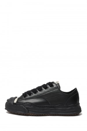 HANK OG SOLE LEATHER LOW-TOP -BLK /BLK (A05FW704) (~Size39)*