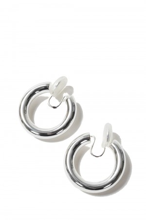Middle Hoop Earring (Silver925) -SILVER (12990914)