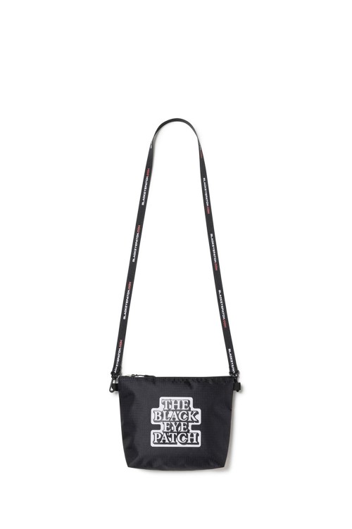 OG LABEL NYLON SHOULDER POUCH / BLACK(BEPSS24AC57) | セレクト 