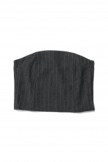 Stripe Bustier Tops -DARK GRAY (12420409)