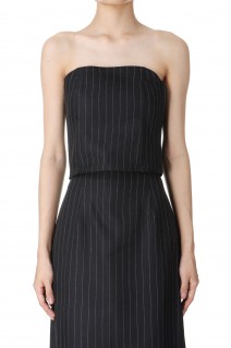 Stripe Bustier Tops -BLACK (12420409)