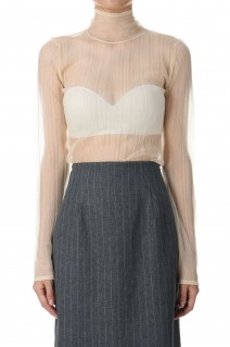 Sheer Randomrib Knit -IVORY (12420513)