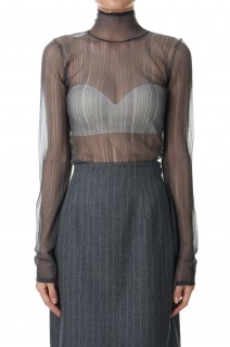 Sheer Randomrib Knit -GRAY (12420513)
