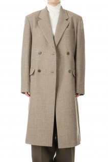 Wool100% Chester Coat -DARK BROWN (12420002)