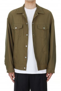Lyocell Twill Chambray Prime-Over 3rd Jacket -KHAKI(11241161202)