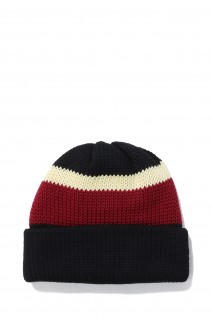 3 COLOR KNIT - BLACK / YELLOW / WINE (NO.26067)