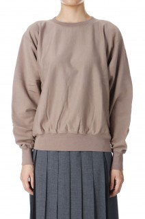 *ELASTIC HIGH GAUGE SWEAT P/O -Gray Beige (#A24AP03NU)