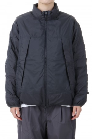 W's TECH 2WAY FIELD INNER DOWN JACKET -Charcoal (BW-20024WL)