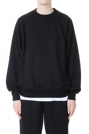 W's TECH SWEAT CREW FREEDOM SLEEVE -Black (BE-51024WL)