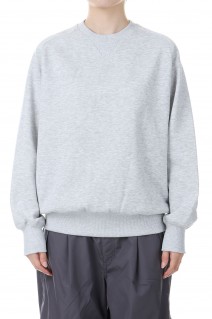 W's TECH SWEAT CREW FREEDOM SLEEVE -Top Gray (BE-51024WL)