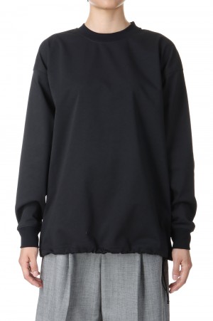W's TECH CREW NECK TEE L/S -Black (BE-31024WL)