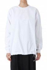 W's TECH CREW NECK TEE L/S -White (BE-31024WL)