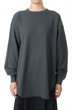 W's TECH THERMAL CREW L/S -Charcoal (BE-34024WL)