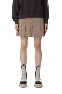Drapey Melange Mini Skirt -Tigers Eye (#F9563)