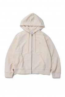 BABY FOX PATCH ZIPPED HOODIE - FRESH COTTON(NW00702KM0325)