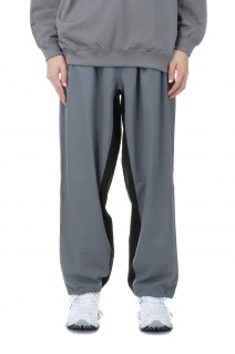 Wool Nylon Gabardine Track Pants - BLACK (GM243-40047)