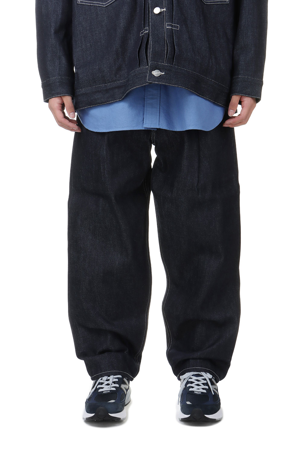 Selvage Denim Two Tuck Tapered Pants - RIGID (GU243-40187RB) |  セレクトショップ｜DeepInsideinc.com Store