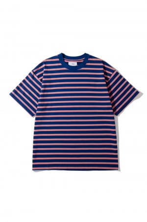 SS BORDER TEE - BLUE (ACY-24SS-006)