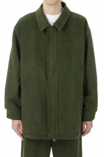 BRITISH MOLESKIN HARRINGTON JACKET / OLIVE (D24AW-05002)