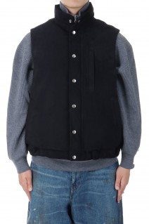 Suede Down Vest - NAVY (24AAP-01-07H)