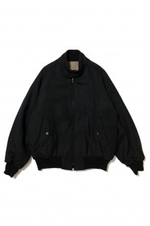 Tweed Harrington Jacket - BLACK (24AAP-01-20H)