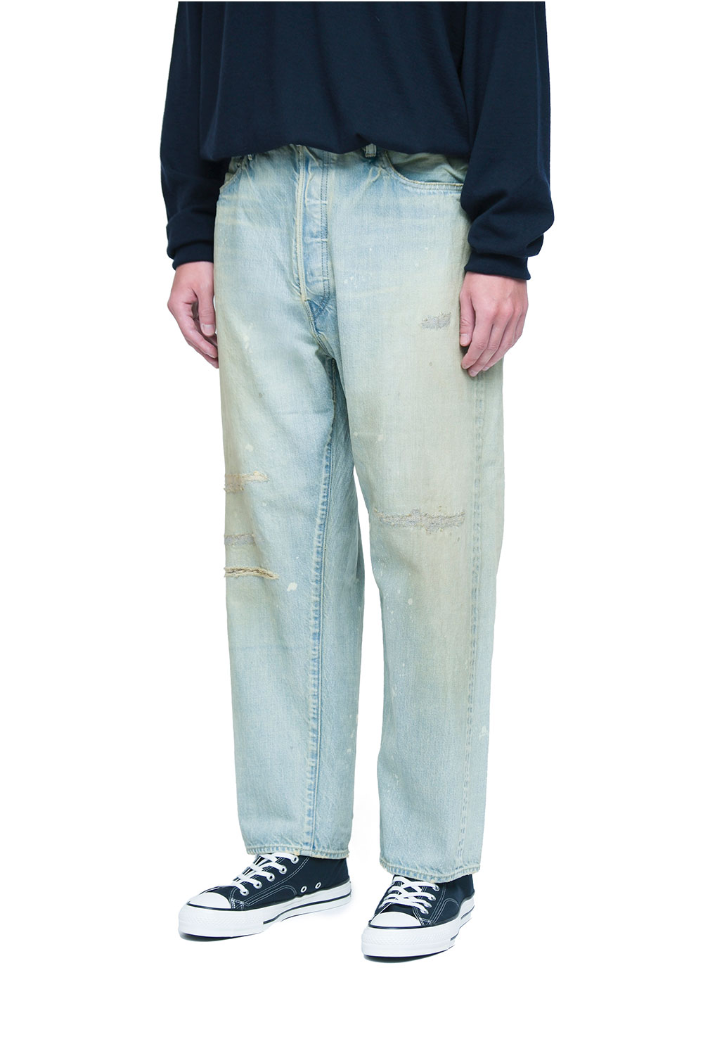 Washed Denim Wide Pants - BLEACH (24AAP-04-18H) | セレクトショップ ...