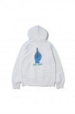 sacai Gonz ONE LOVE Hoodie -WHITE 101- (24-0815S)