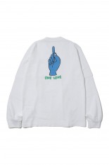 sacai Gonz ONE LOVE L/S T-shirt-WHITE 101- (24-0816S)