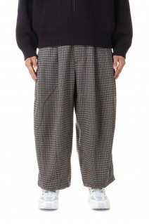 TECH TWEED BALLOON PANTS -HOUNDSTOOTH CHECK- (24AW_24_28PT01T01WOOL-1)